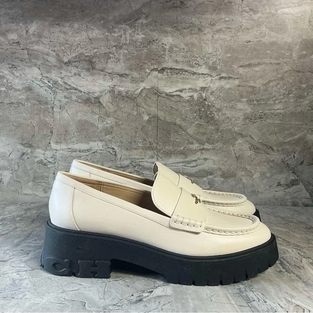 COACH RUTHIE LTHR LOAFER Lucy leather Loafer Shoes - Picture 7 of 8